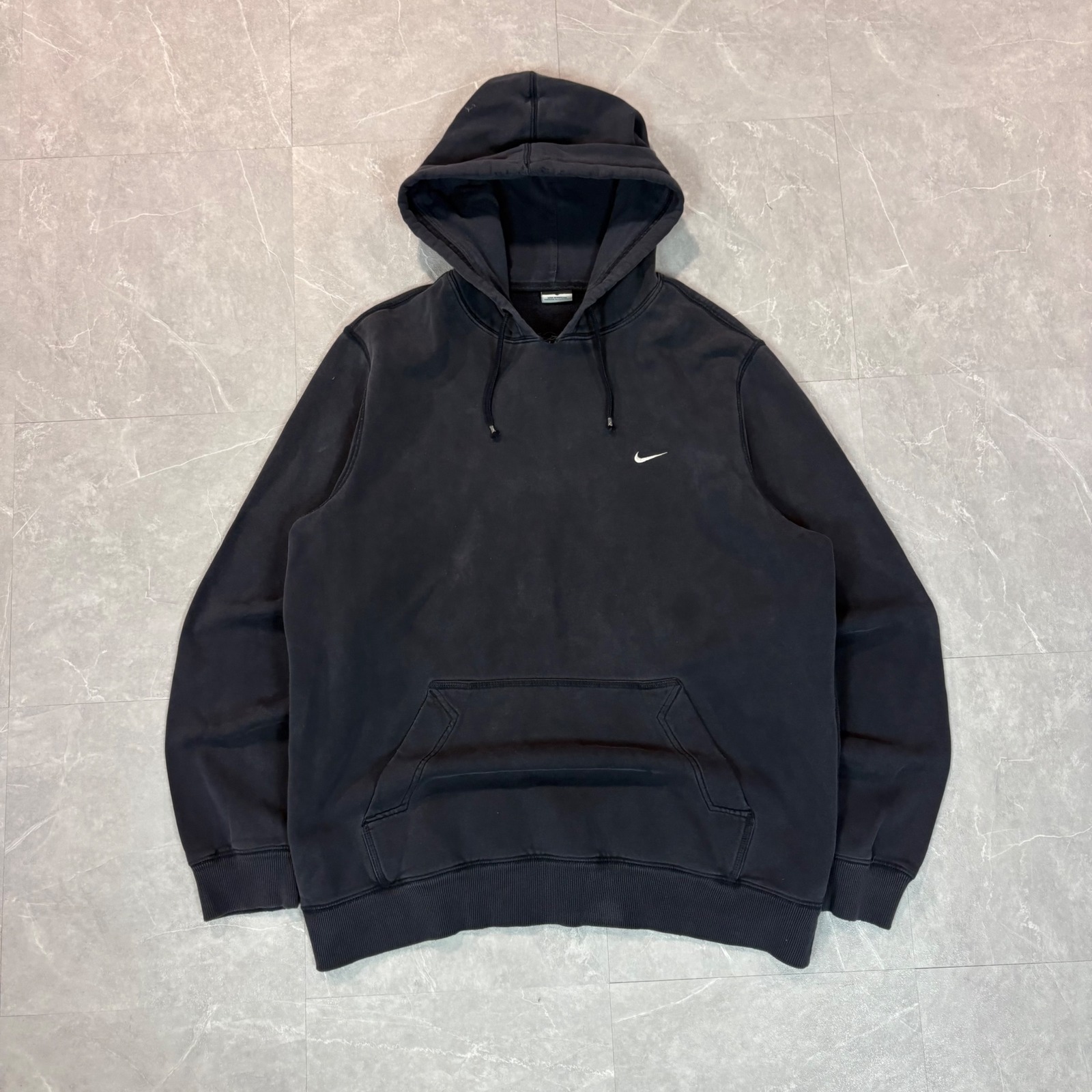 Nike Mens Swoosh Logo Pullover Hoodie Faded Black Xl Sportswear 2910